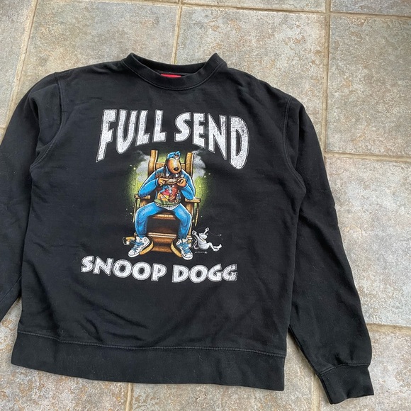 Full Send x Snoop Dogg Crewneck Sweatshirt Collab Size Small Nelk Boys - Picture 3 of 6